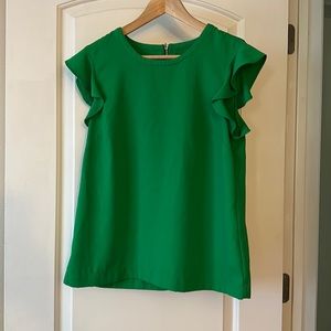 J.Crew Ruffled-Sleeve Blouse